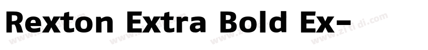 Rexton Extra Bold Ex字体转换 Rexton Extra Bold Ex字体转换